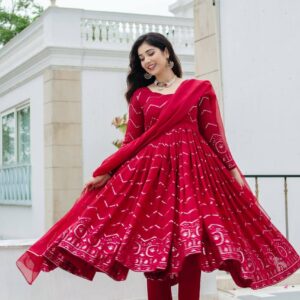 👗*PREMIUM*READYMADE*ANARKALI*SUIT*SET* *[3 PIS]* 👗