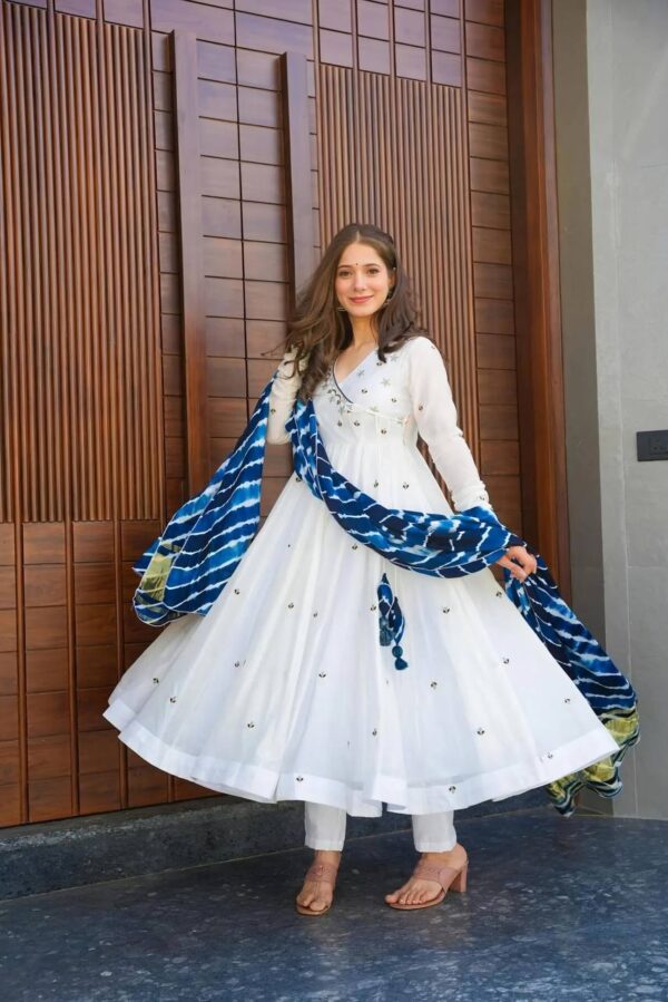 👗 RAYON FABRIC COTTON  ANARKALI SUIT SET👗